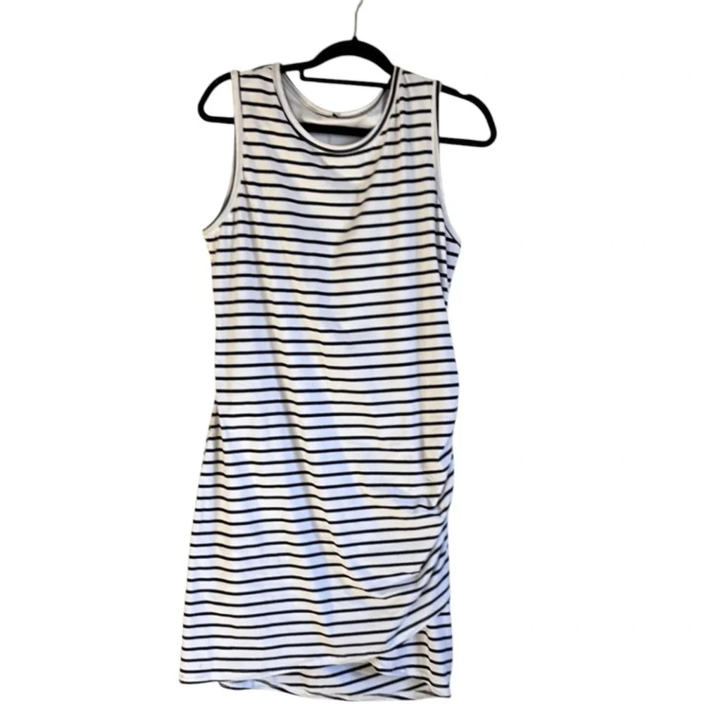 BTFBM Striped Sleeveless Dress with Rauching size XL - Picture 4 of 11